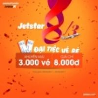 Mừng quốc tế phụ nữ 8-3 Jetstar 3000 vé rẻ giá 8000 đồng